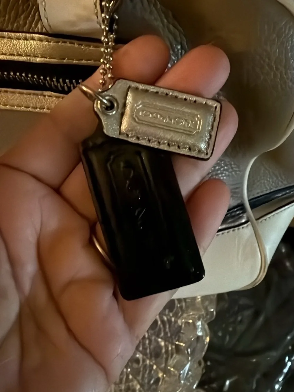 Leather Satchel Bag by Coach